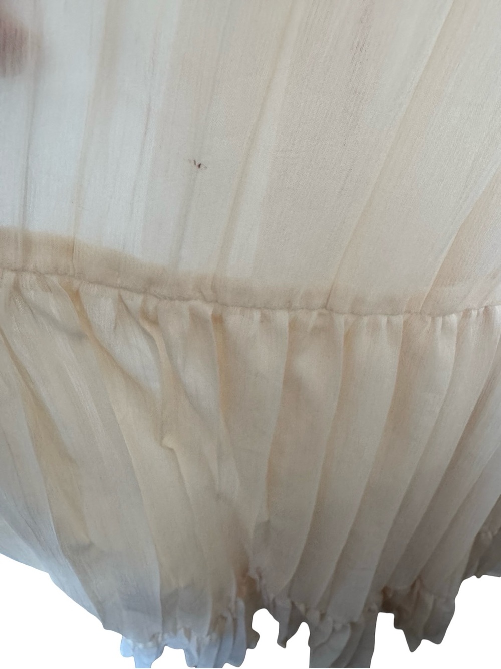 Free People Lost in a Dream Tiered Maxi Dress in Cream/peach Size 2, Rare - Picture 11 of 11
